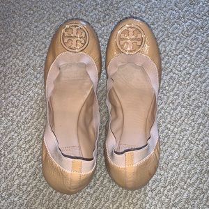Tory Burch Reva Vintage Metallic Flats